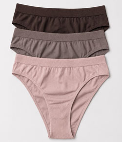 Kit 3 Calcinhas Trifil (C04404/4404/C04408) Chocolate/Marrom/Nude