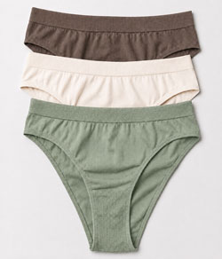 Kit 3 Calcinhas Trifil (C04404/4404/C04408) Verde/Creme/Caf�