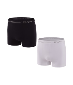Kit 2 Cuecas Boxer Sem Costura Trifil (CE0277) Branco/Preto