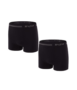 Kit 2 Cuecas Boxer Sem Costura Trifil (CE0277) Preto/Preto