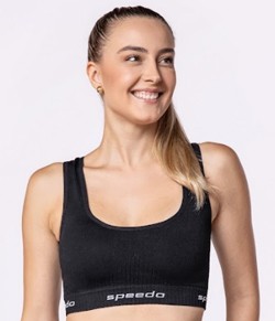 Top Cropped Fitness Speedo (CE4285) Preto