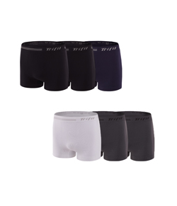 Kit 6 Cuecas Boxer Trifil (CE0277/0277) Preto/Branco/Cinza/Marinho