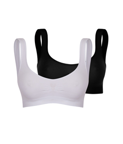Kit 2 Sutiãs Top Trifil (C00901/0901) Preto/Branco