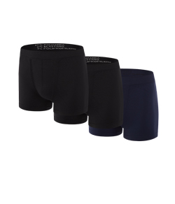 Kit 3 Cueca Boxer Trifil (CE4620/4620) Preto/Preto/Marinho