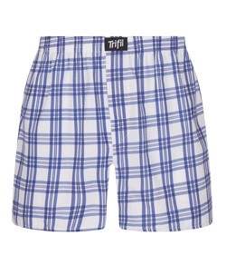 Cueca Samba Canção 100% Algodão Xadrez Trifil (H06001) Branco