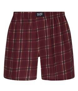 Cueca Samba Canção 100% Algodão Xadrez Trifil (H06001) Vermelho