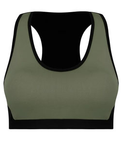 Top Nadador Fitness Microfibra Trifil (H05986) Bojo Removível - Verde Militar