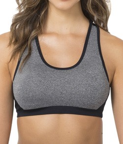 Top Nadador Fitness Microfibra Trifil (H05986) Bojo Removível - Cinza