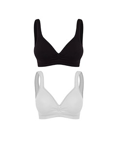 Kit 2 Tops Daily T-Shirt Trifil (C03294/3294) Branco/Preto