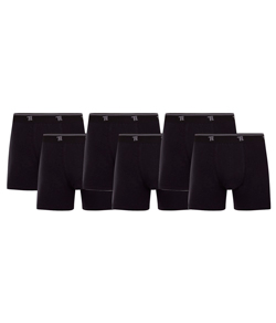 Kit 6 Cuecas Boxer Cotton/Algodão Trifil - Preto
