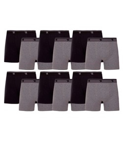 Kit 12 Cuecas Boxer Cotton/Algodão Trifil - Preto/Mescla