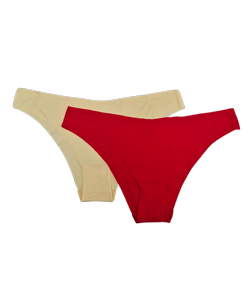 Kit 2 Calcinhas Corte a Laser Trifil (QE5460/5460) Amarelo/Vermelho