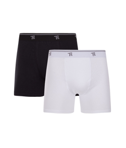 Kit 2 Cuecas Boxer Cotton/Algodão Trifil (QE5326/5326) Preta/Branca