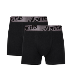 Kit 2 Cuecas Boxer Cotton/Algod�o Allarde By Trifil (QK5877/5877) Pretas
