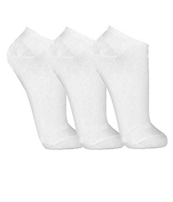 Kit Infantil 3 Pares de Meia Invisível Trifil (T05442/5442) Branco/Branco/Branco
