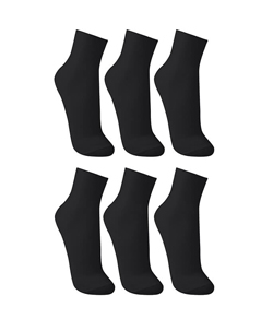 Kit 6 Pares de Meias Sem Punho Trifil (T6158/6158) Pretas