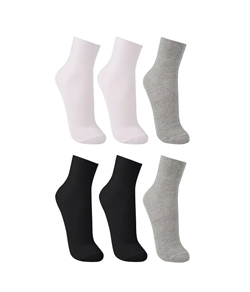 Kit 6 Pares de Meias Trifil (T06158) Branco/Preto/Mescla