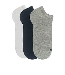 Kit 3 Pares de Meias Trifil (T06227/6227) Branco/Preto/Cinza