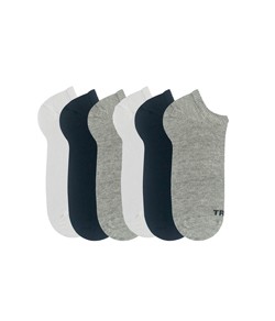 Kit 6 Pares de Meias Trifil (T06227) Branco/Preto/Mescla
