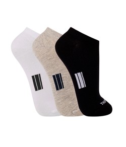 Kit 3 Pares de Meias Trifil (T06234/6234) Preto/Branco/Mescla