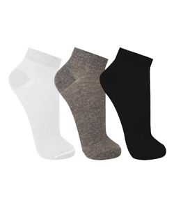 Kit 3 Pares de Meias Trifil (T06606/6606) Branco/Cinza/Preto