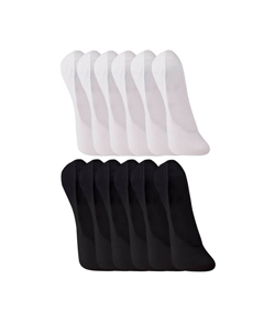 Kit 12 Pares de Meias Trifil (T06811/6811) Branco/Preto