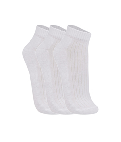 Kit 3 Pares de Meias Cano Curto Trifil (T08004/8004) Brancas
