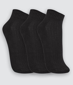 Kit 3 Pares de Meias Cano Curto Trifil (T08004/8004) - Preto