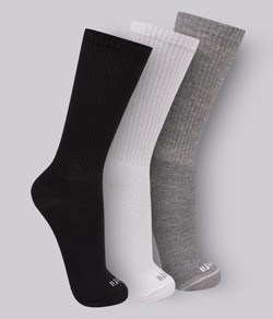 Kit 3 Pares de Meia Trifil (T8013K) Preto/Branco/Mescla