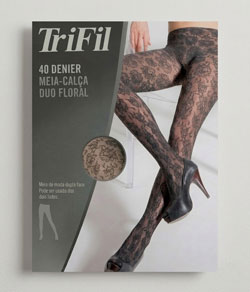 Meia-Calça Rendada Duo Trifil (06018/6018) Floral