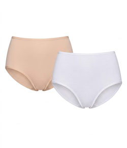 Kit 2 Calcinhas Classic Hot Pants Triumph (45203) Branco/Base