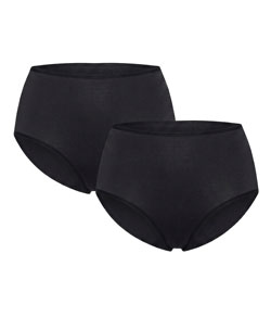 Kit 2 Calcinhas Classic Hot Pants Triumph (45203) Preto