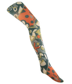 Meia Calça Estampada Abstract Unimeias Jiggy (ABS) Fio 50