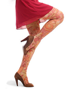 Meia-Calça Estampada 3D Autumn Burst Unimeias Jiggy (ATB) Fio 50