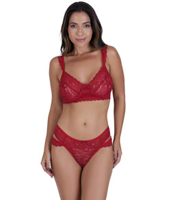 Conjunto Lingerie Rendado Vellfer (VF-115) Rubi