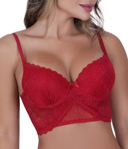 Cropped Rendado com Bojo Vellfer (VF-91) Rubi