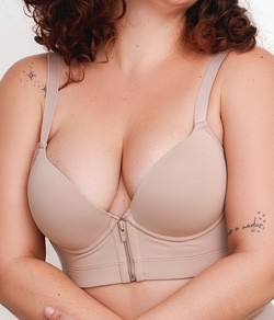 Sutiã Sustentação Bojo com Zíper Vi Lingerie (110752) Plus Size - Extra Reforçado