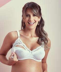 Sutiã Amamentação Cotton/Algodão e Renda Vi Lingerie (310377)