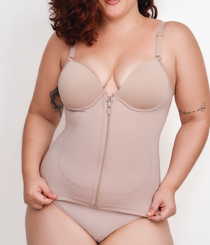 Camisete Zíper Cetinete Power Vi Lingerie Control (330166