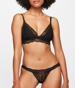 Conjunto Lingerie Rendado Valisere Cosmopop (24144/44144) Preto