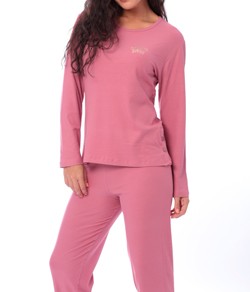 Pijama Feminino Longo Canelado Victory (24102)