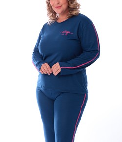 Pijama Feminino Longo Victory (24132) Plus Size
