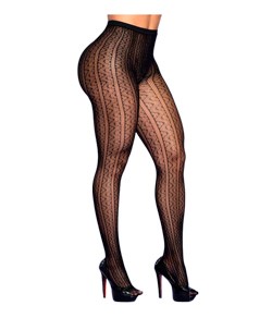 Meia-Calça Arrastão Trabalhada Yaffa (Y40160)
