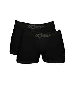 Kit 2 Cuecas Boxer Seamless Zorba (781) Preto/Preto