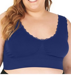 Top Rendado Sem Costura Zee Rucci (0300-075) Plus Size